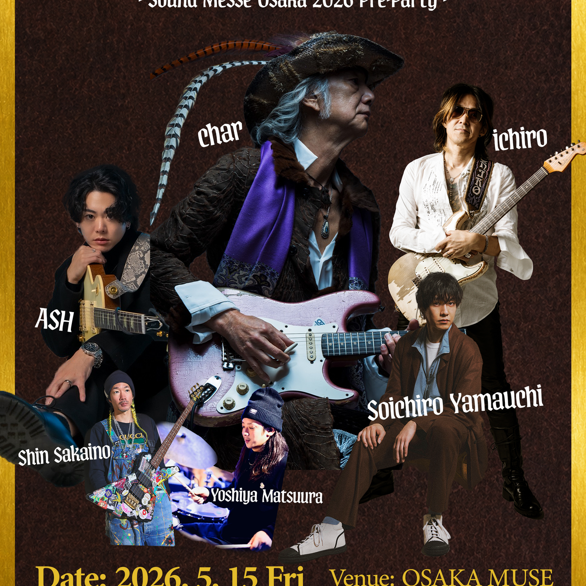 邦楽 chi ZICCA X VEMURAM PRESENTS】Char's JAM SESSION NIGHT IN OSAKA– zicca.net